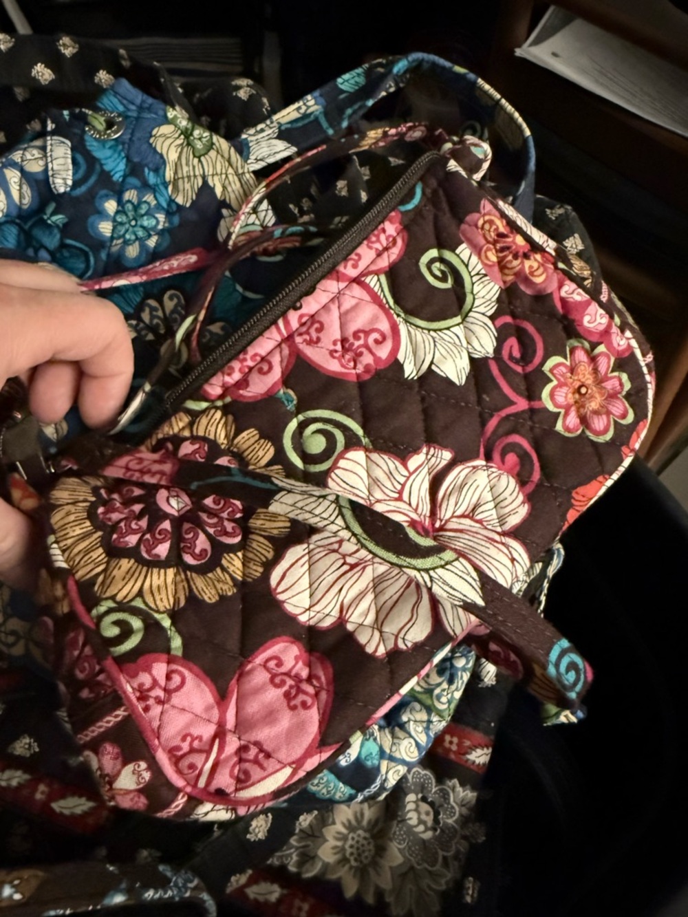 Vera Bradley Classic Retired Mod Floral Pink
